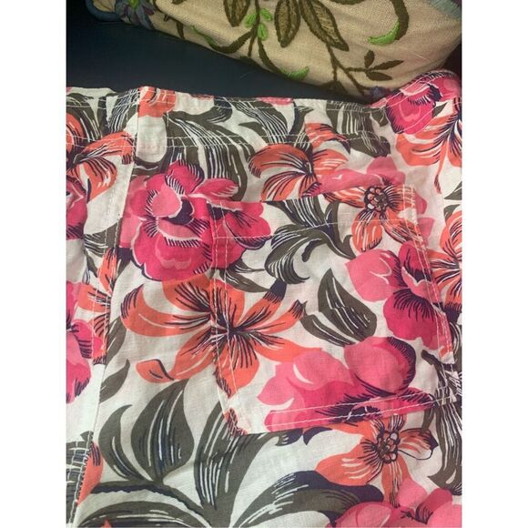 Gap Women's Linen-Cotton Shorts Coral Color - Picture 5 of 10